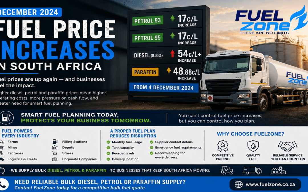 Fuel Price Increases in December 2024: Why South African Businesses Need Better Fuel Planning